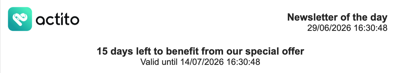 Example with date personalizations