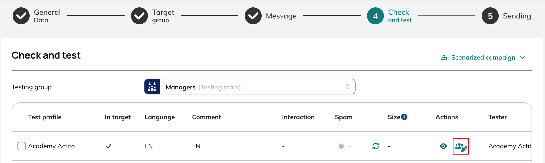Check and test "Provided by API" personalization