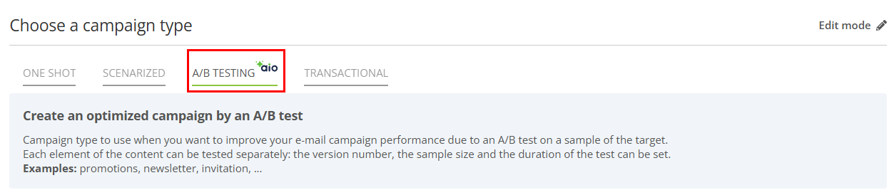 A/B testing