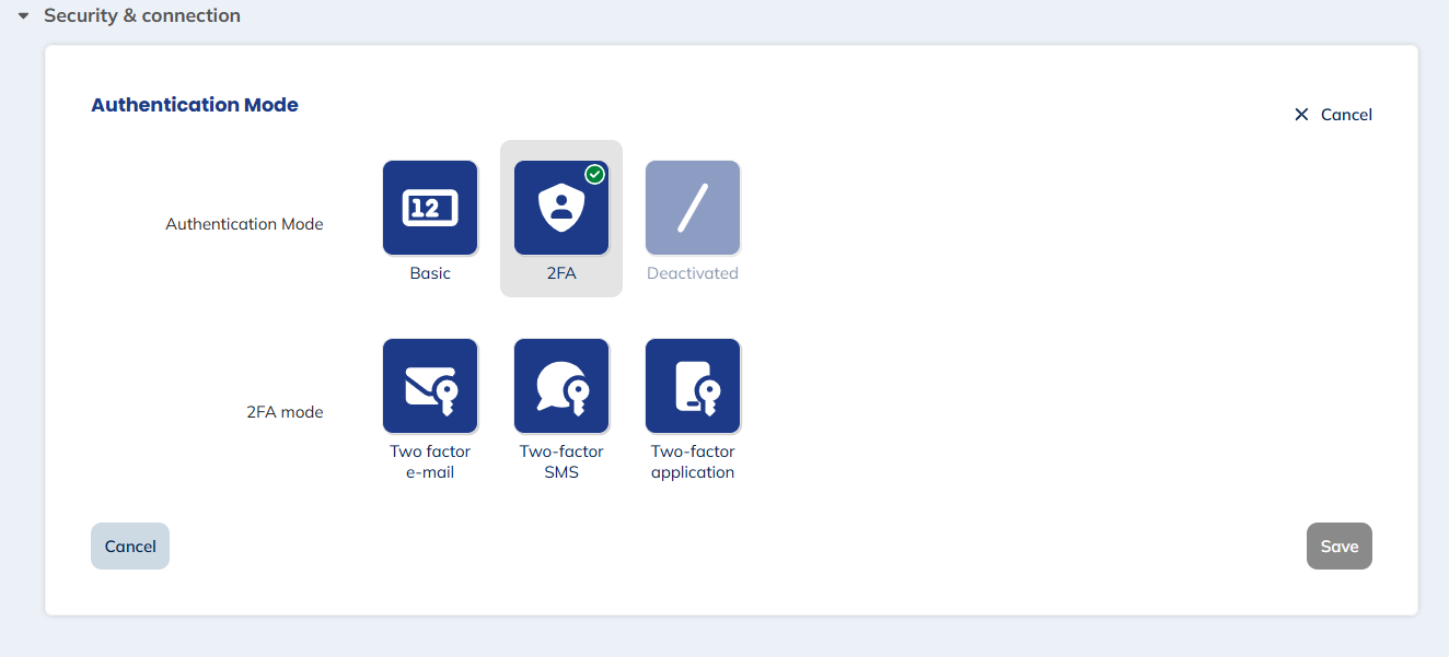 Two-factor authentication