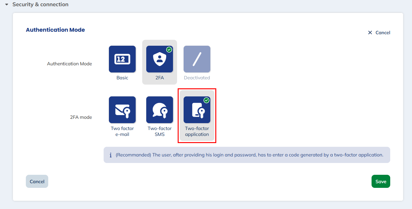Mobile Application 2FA
