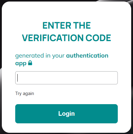 Enter code