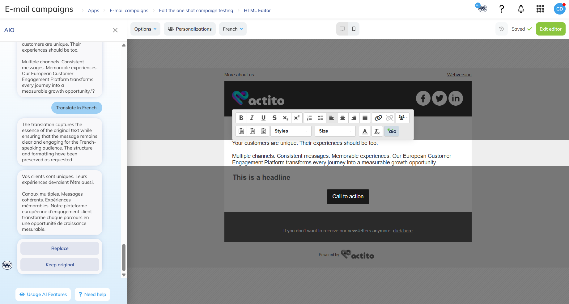 Translate in 