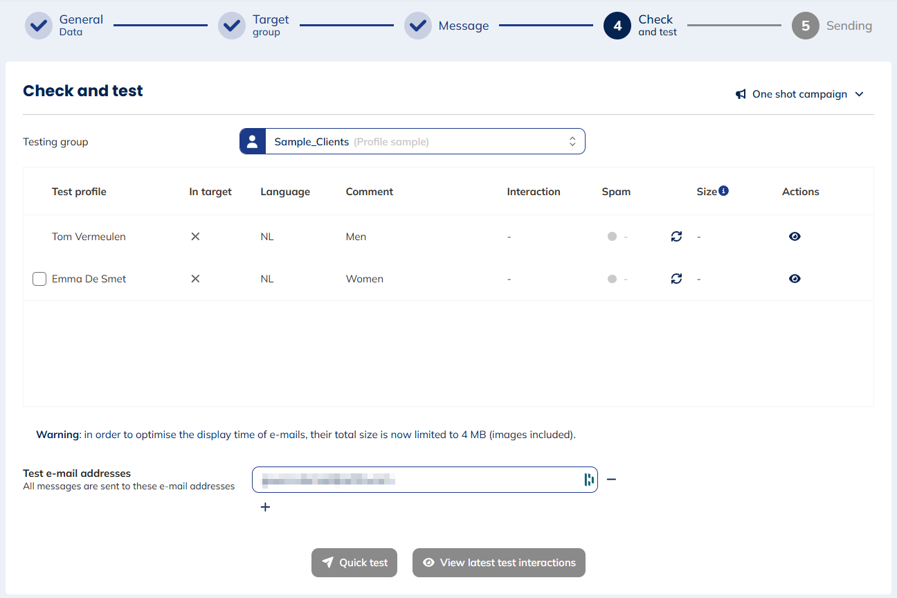 Step 4: Check and Test