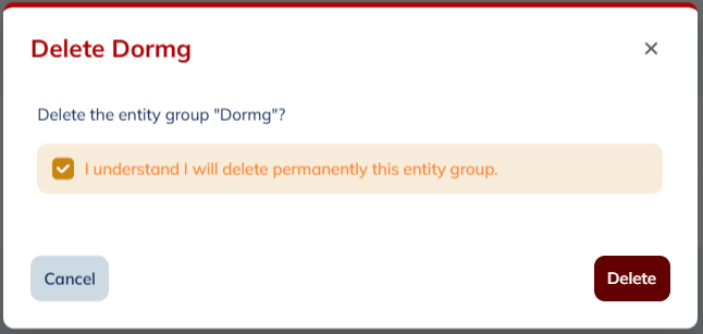 validate the deletion