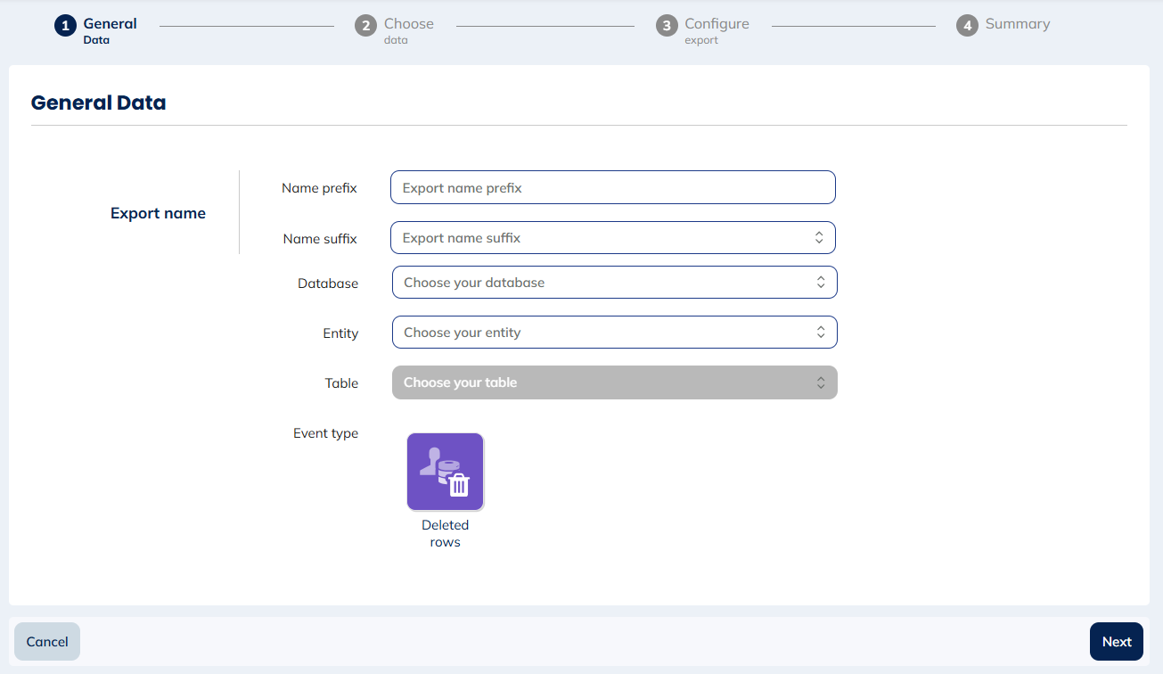 Event types for Linked Data changes, Interaction changes and Repository changes exports