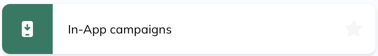 In-app campaigns module