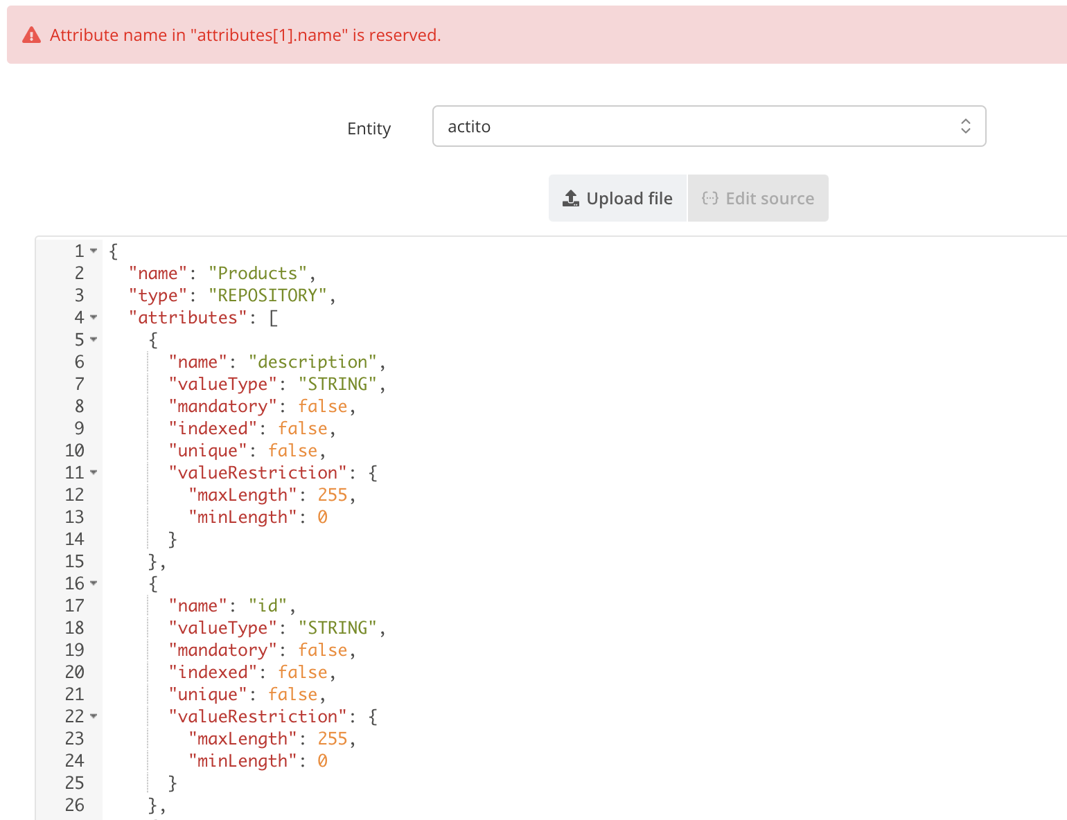 From JSON