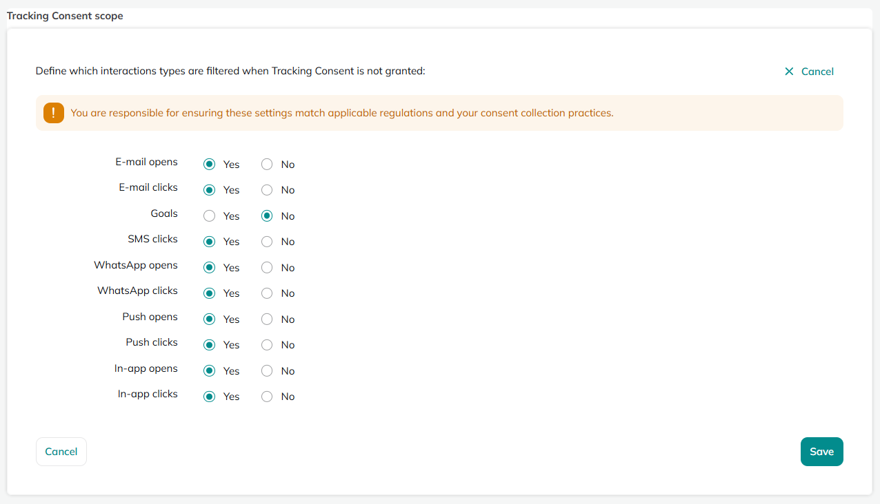 Filter interactions