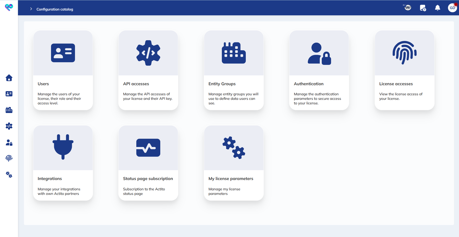 License configuration