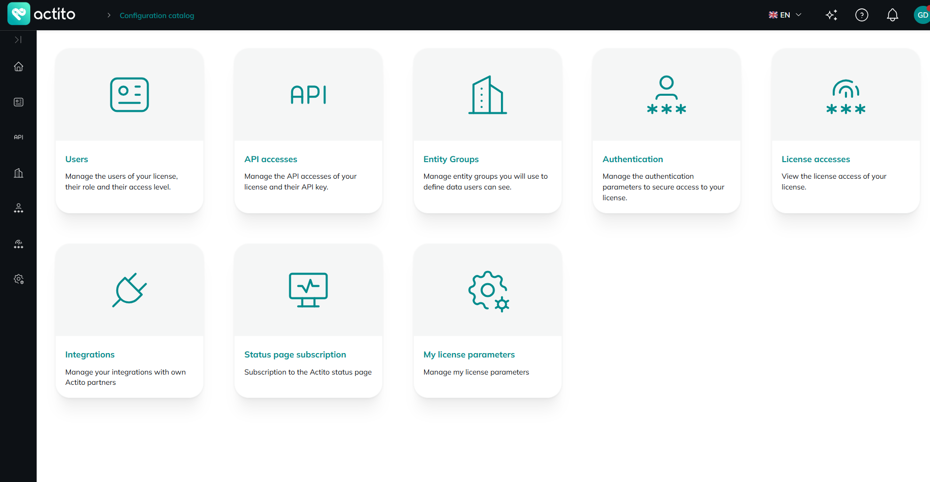 License configuration
