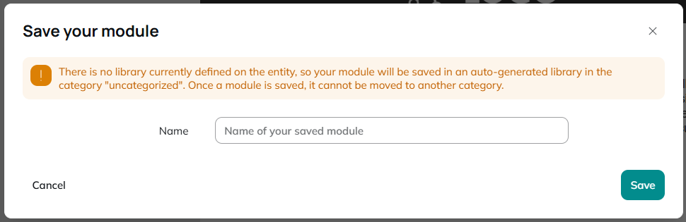 save the module