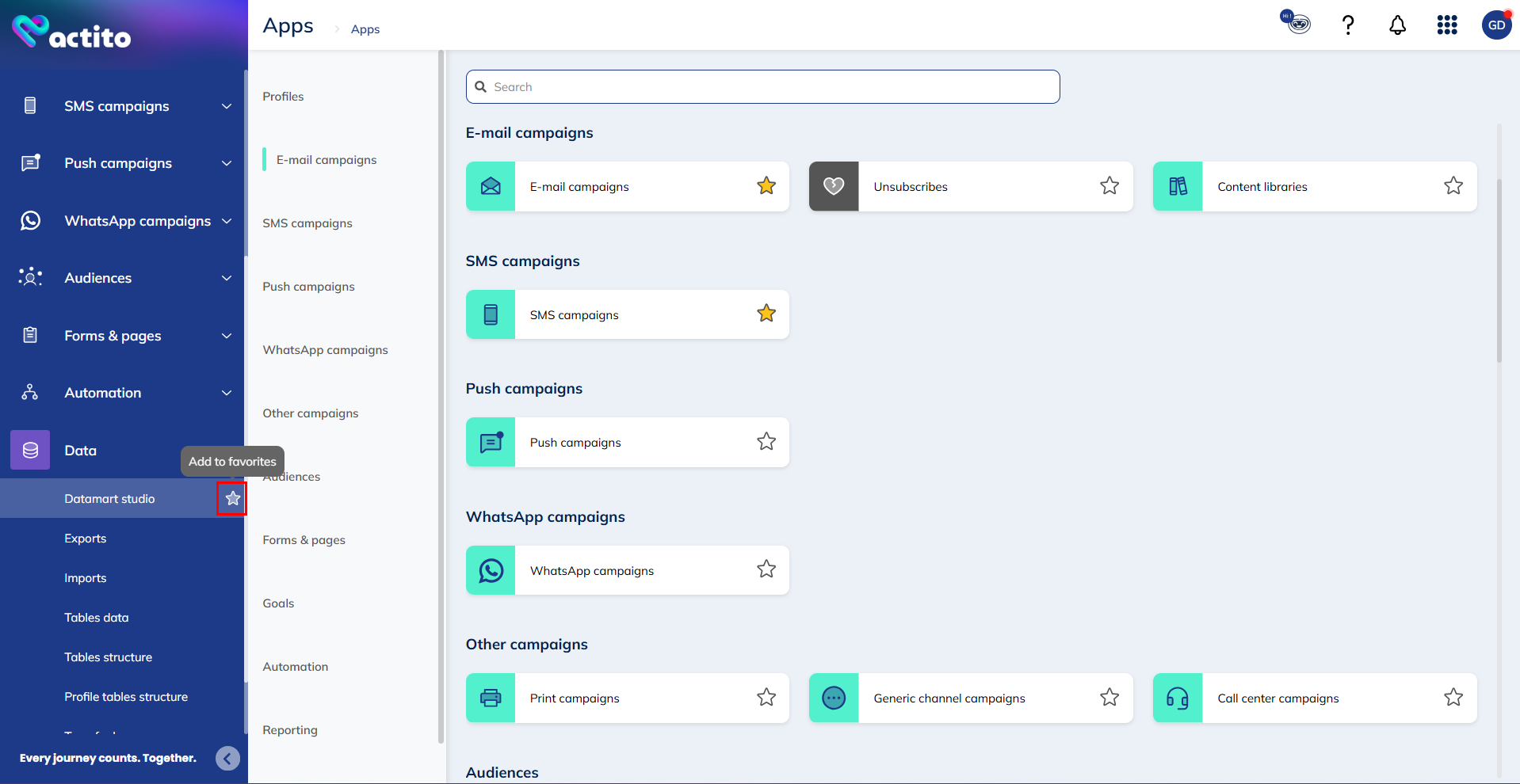 Add favorites