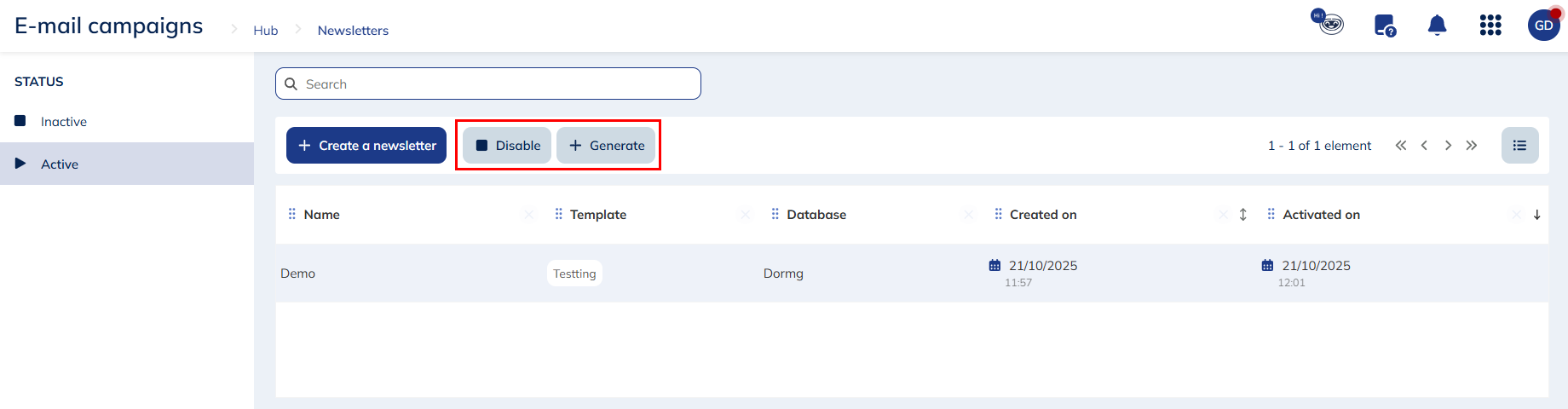 Managing an active newsletter