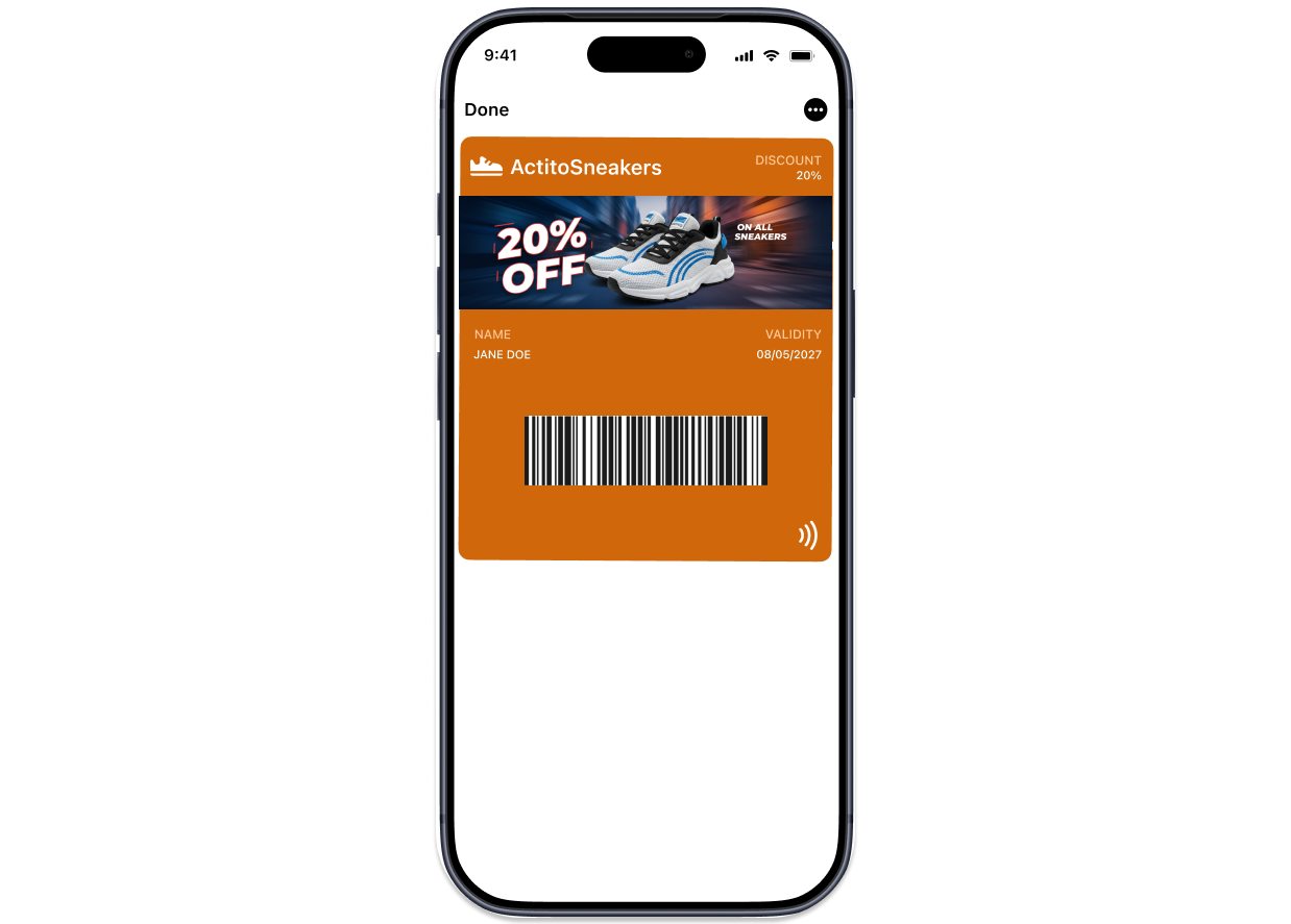 Offer pass example