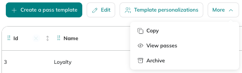 Manage templates