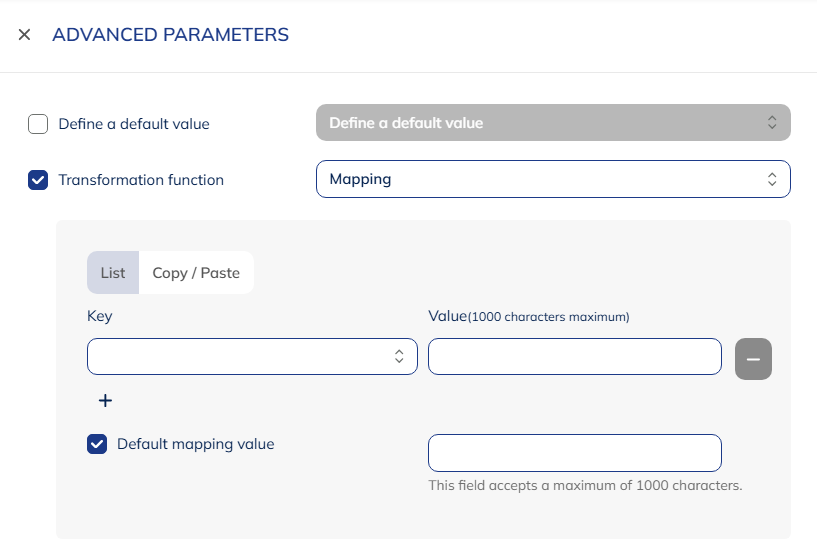 transformation of data