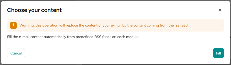 Choose your content