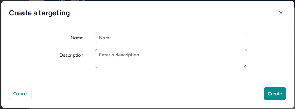 Create targeting
