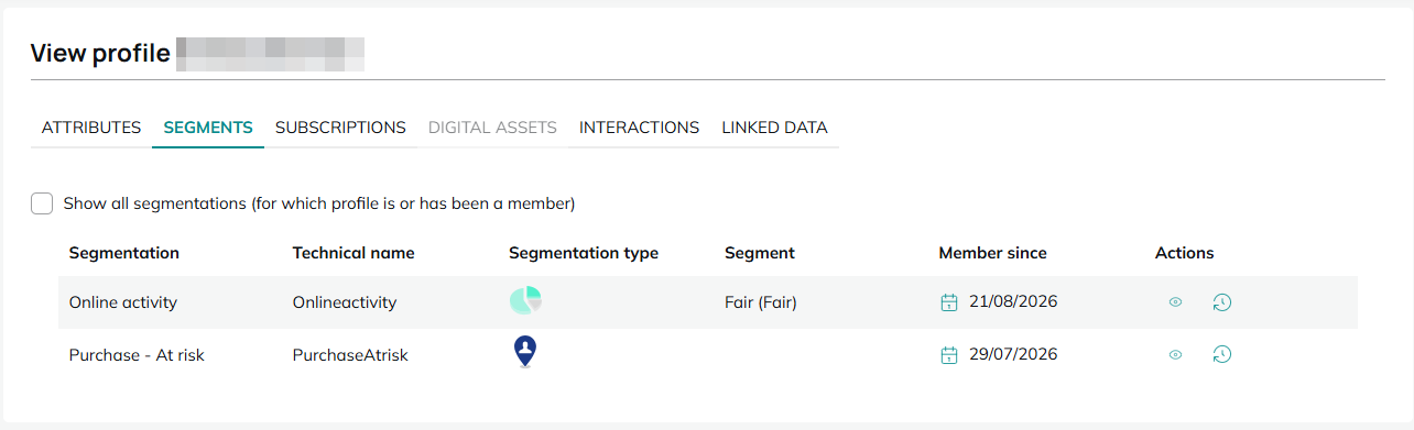 Segmentations