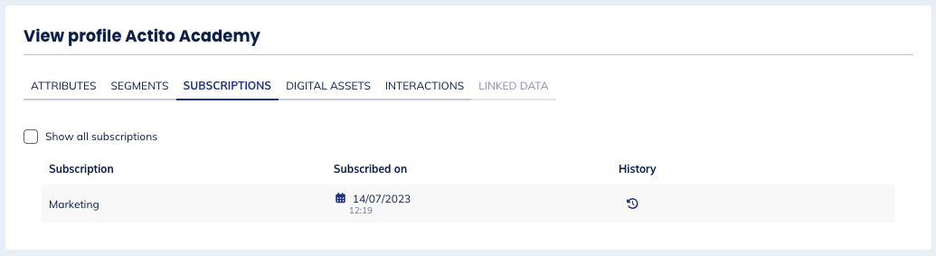 Subscriptions