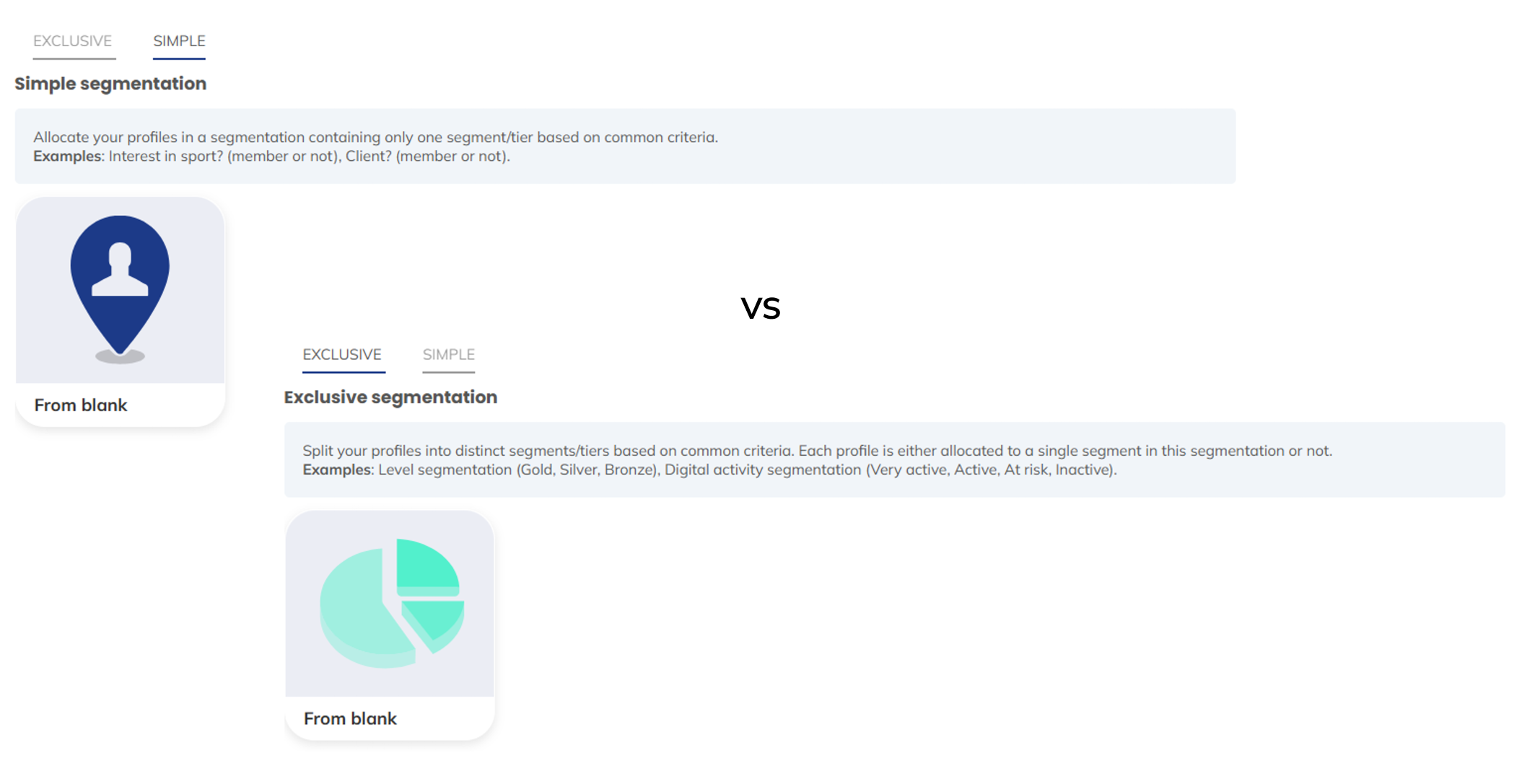 Type of segmentation
