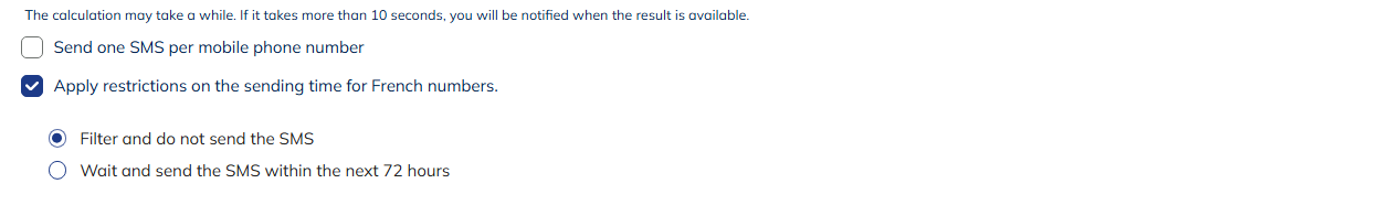 restrictions for French numbers