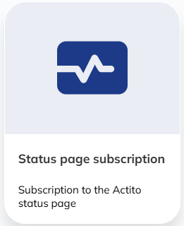 Status page subscription