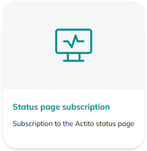 Status page subscription