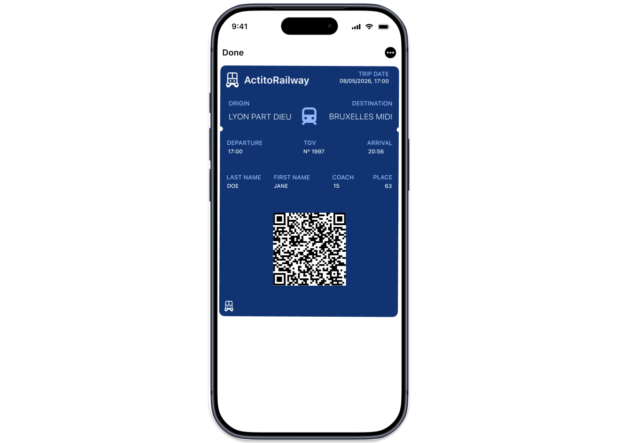 Transit pass example