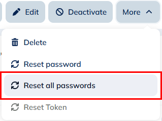 Reset all passwords