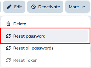 Reset password