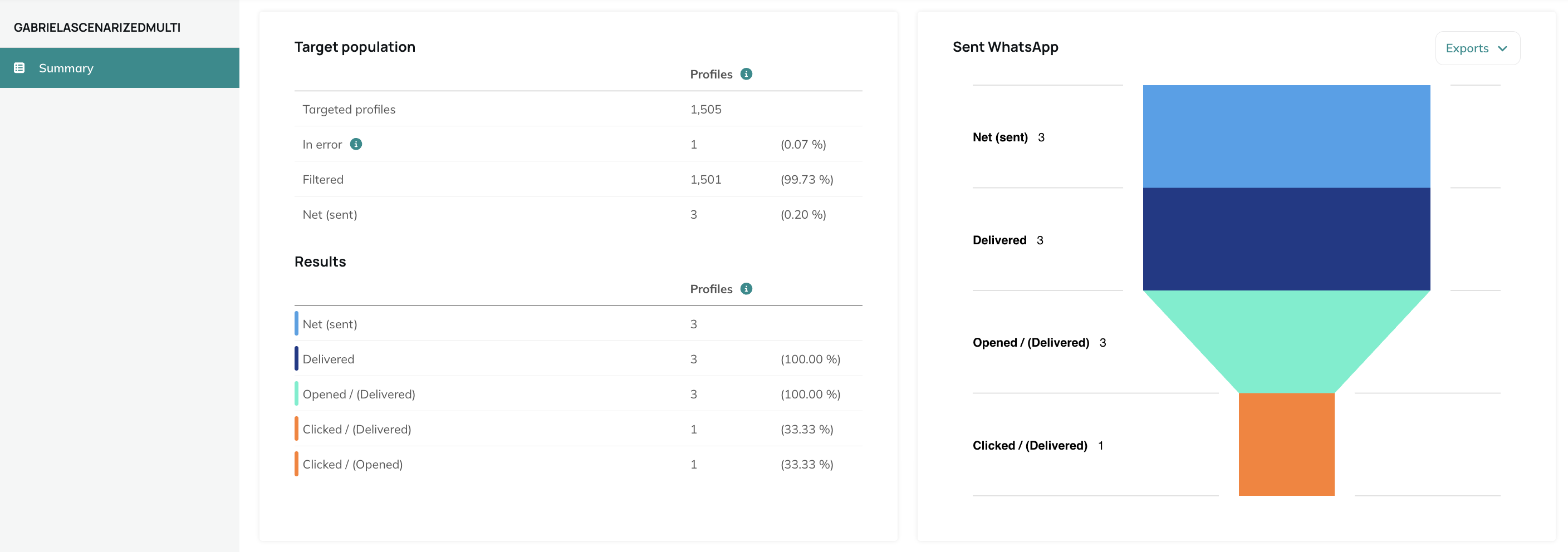 Sending results