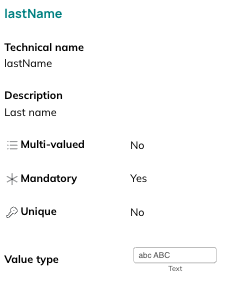 Attribute information