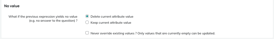 No value