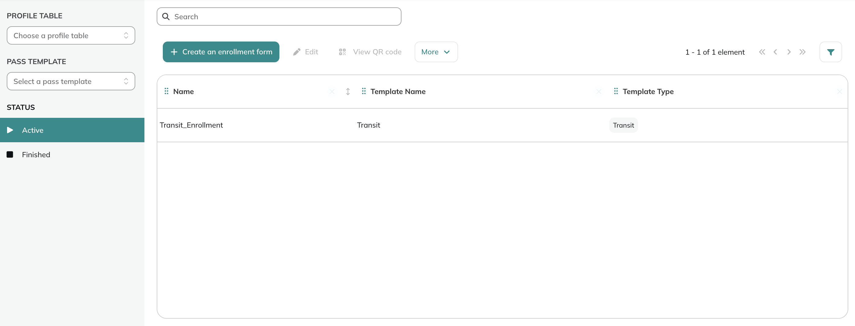 Enrollment form module