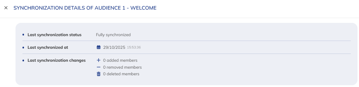 Synchronization details