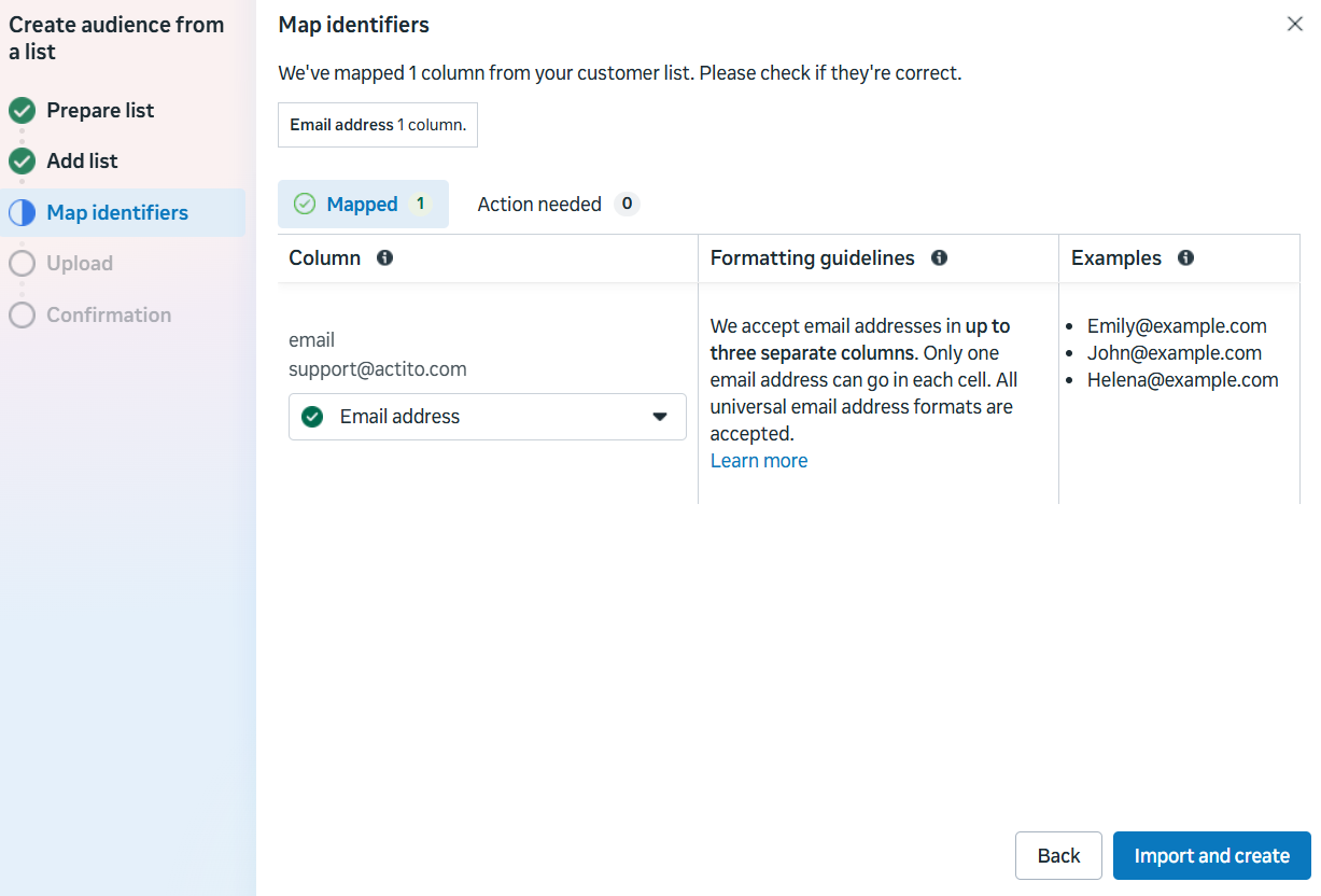 Map identifiers