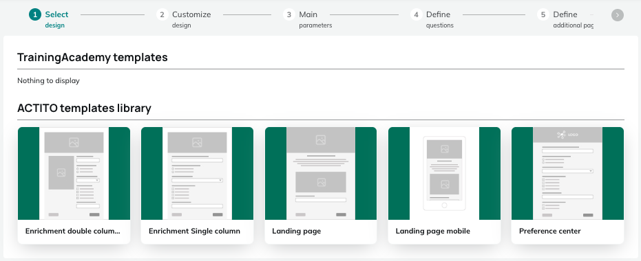 Actito templates library