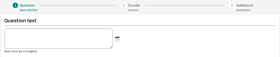 Question text