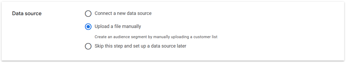 Data source