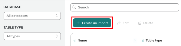 Create an import button