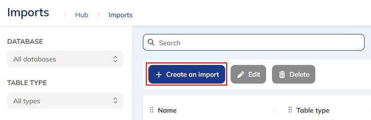 Create an import button