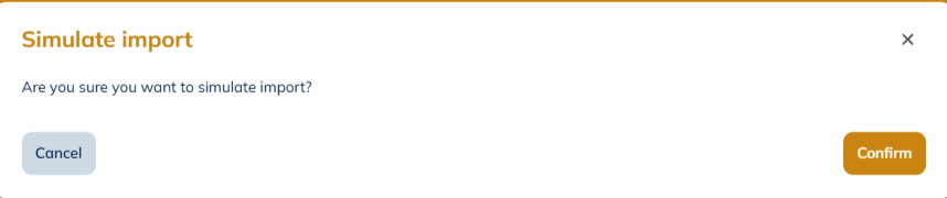 Simulate import