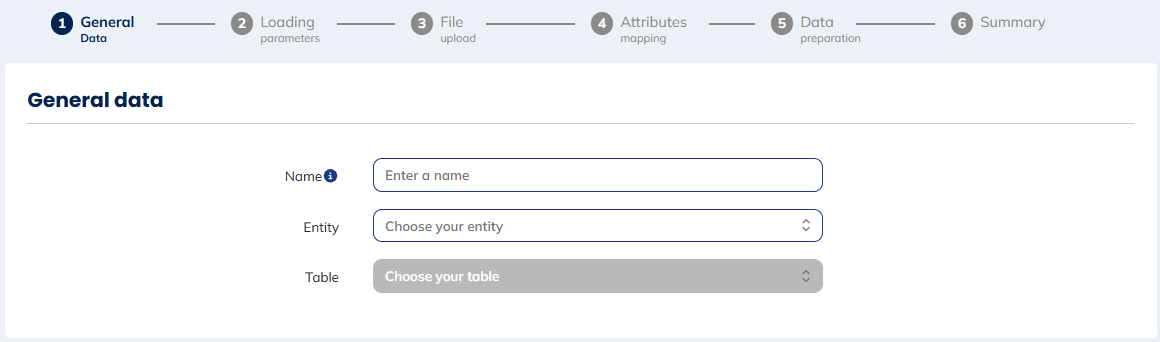 Defining the name, profile table and entity