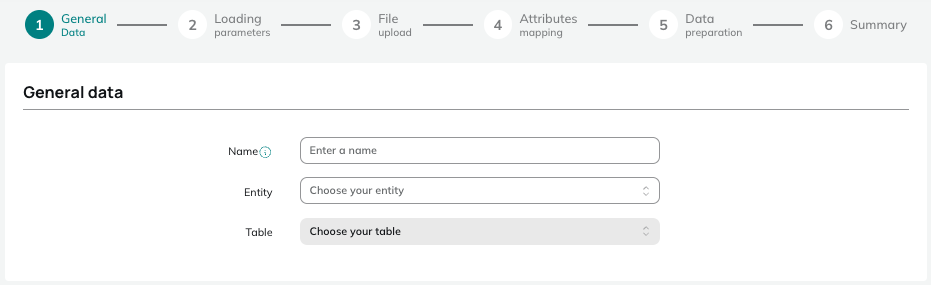 Defining the name, profile table and entity