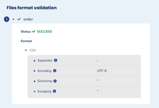 Files format validation