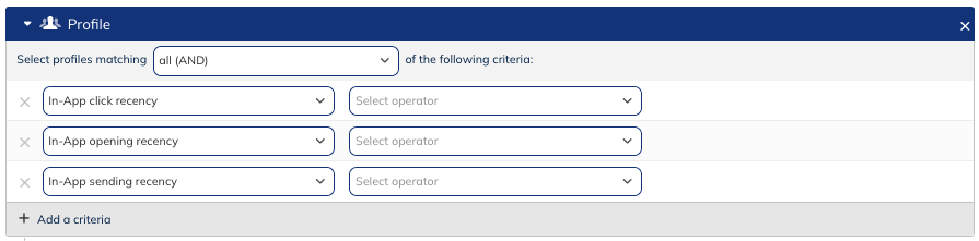 In-App recency fields