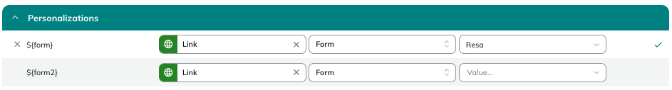 Multiple form customizations