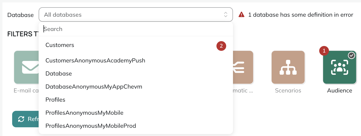 Choose the profile table